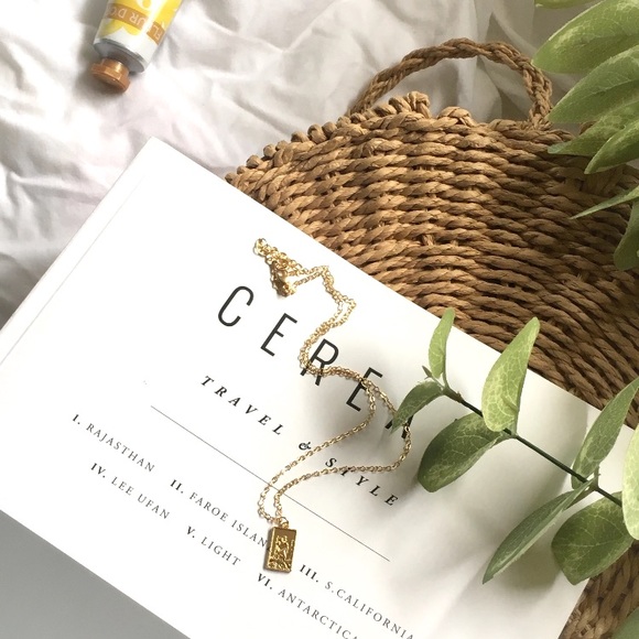 Dainty Saint Christopher Dog Tag Necklace - Picture 2 of 8